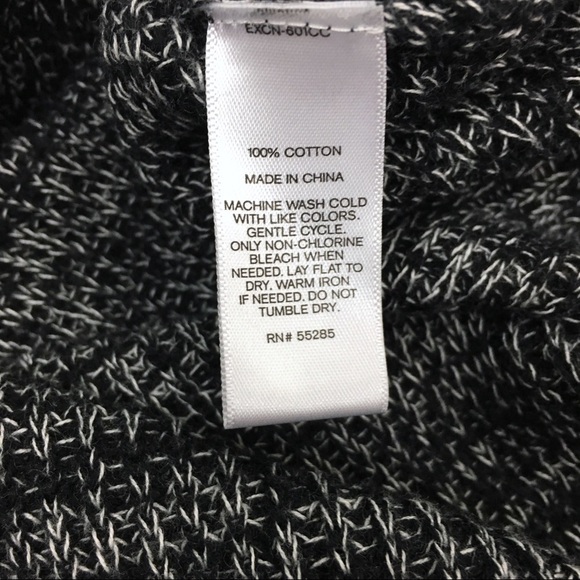 EXPRESS Sweater Tunic Plunge V Neck 3/4 Sleeves Oversized Fit Minimalist Small - Picture 7 of 8